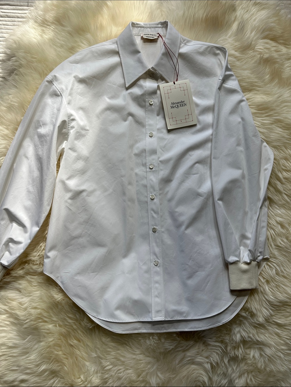 ALEXANDER MCQUEEN Puffed-Sleeve Cotton-Poplin Shirt